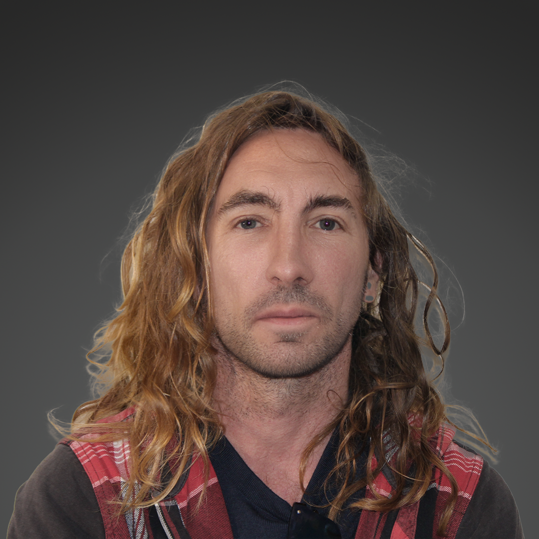 Headshot of Dave Spralja playing the role of Brethren member